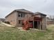 Elevated deck with stairs leading to the backyard at 506 Birmingham Ct, Rock Hill, SC 29732