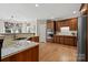 Kitchen with granite countertops and stainless steel appliances at 7005 Shadow Rock Ct, Matthews, NC 28104