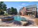 Spacious backyard oasis with pool and patio at 7005 Shadow Rock Ct, Matthews, NC 28104