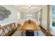 Elegant dining room with wood table and hardwood floors at 7657 Bainbridge Rd, Sherrills Ford, NC 28673