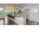 Large kitchen with granite countertops and island seating at 7673 Bainbridge Rd, Sherrills Ford, NC 28673