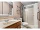 Bathroom with single vanity and shower at 7933 Cherry Point Dr, Denver, NC 28037