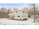 House exterior; two-story light beige siding at 902 N Mountain St, Cherryville, NC 28021