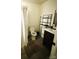Clean bathroom with modern vanity and shower/tub combo at 1016 Patricia Ave, Harrisburg, NC 28075