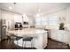 Open concept kitchen with large island and seating at 11645 Red Rust Ln, Charlotte, NC 28277