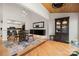 Dining area adjacent to kitchen featuring a modern light fixture and ample seating at 204 Riverview Ter, Lake Wylie, SC 29710