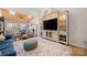 Spacious living room with vaulted ceiling and comfy seating at 204 Riverview Ter, Lake Wylie, SC 29710
