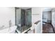 Modern bathroom with a large walk-in shower and freestanding bathtub at 217 E Old Highway 74 Hwy # 4, Monroe, NC 28112