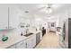 Modern kitchen featuring stainless steel appliances and white shaker cabinets at 217 E Old Highway 74 Hwy # 4, Monroe, NC 28112