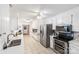 Kitchen with stainless steel appliances and white cabinets at 217 E Old Highway 74 Hwy # 4, Monroe, NC 28112