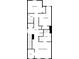 Upper floor plan with two bedrooms, primary bedroom, two baths, laundry, and hall at 241 Century Dr, Salisbury, NC 28147