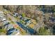 Aerial view of house and street, showing neighborhood context at 300 Brightwood Sw Ct, Concord, NC 28025