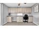 Home office with built-in cabinetry and granite countertop at 50 Berea Church Quincy Rd, Hiddenite, NC 28636