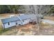 House and yard viewed from above at 5020 Foster Rd, Cleveland, NC 27013