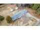 Aerial view of the house and surrounding area at 5020 Foster Rd, Cleveland, NC 27013