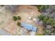 House and yard viewed from above at 5020 Foster Rd, Cleveland, NC 27013