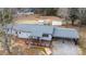 Aerial view of a single-story home with a carport at 5020 Foster Rd, Cleveland, NC 27013