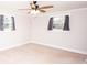 Bedroom with carpet flooring, natural light, and a ceiling fan at 5020 Foster Rd, Cleveland, NC 27013