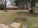 Large backyard with wooden fence and patio at 5938 Trysting Rd, Charlotte, NC 28227