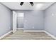 Bedroom with grey walls, hardwood floors, and closet at 612 Harry St, China Grove, NC 28023