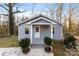 Newly renovated gray house with white porch at 612 Harry St, China Grove, NC 28023