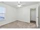 Well-lit bedroom featuring ceiling fan and closet at 8436 Dawson Ln, Locust, NC 28097