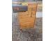 Custom wooden mailbox with house number at 104 Rice St, Kannapolis, NC 28081