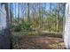 Fenced backyard featuring lush greenery and mature trees for added privacy at 2504 S Cannon Blvd, Kannapolis, NC 28083