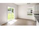 Dining area with sliding glass doors leading to the backyard at 3266 Maple Ridge Dr, Gastonia, NC 28052