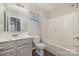 Bathroom with tub, toilet and vanity at 5110 Osage Cir, Charlotte, NC 28269