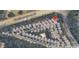 Aerial view of neighborhood featuring tree-lined streets and well-maintained homes at 9451 Bonnie Briar Cir, Charlotte, NC 28277
