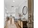 Bright and spacious entryway with hardwood floors and stylish console table at 1021 Davona Dale Ln, Indian Trail, NC 28079