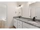 Elegant bathroom with dual sinks, granite countertops, and ample cabinet space at 1235 Ebinport Rd, Rock Hill, SC 29732
