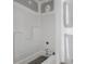 White bathtub and wall enclosure with visible drywall and fixtures at 1235 Ebinport Rd, Rock Hill, SC 29732