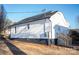 White house with dark grey base and new landscaping at 320 Brown Rd, China Grove, NC 28023