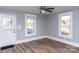 Bright living room with hardwood floors and large windows at 320 Brown Rd, China Grove, NC 28023
