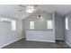 Spacious living area with vaulted ceiling, ceiling fan, and lots of natural light at 320 Brown Rd, China Grove, NC 28023