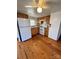 Efficient kitchen with white appliances and wood cabinets at 34&20 Shorty Miller Rd, Taylorsville, NC 28681