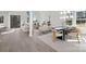 Open concept living space with hardwood floors and large windows at 3830 Mill Run, Terrell, NC 28682