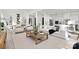 Open concept living space with large windows and neutral decor at 3830 Mill Run, Terrell, NC 28682