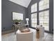 Home office with high ceilings, natural light and built-in desk at 3830 Mill Run, Terrell, NC 28682