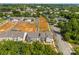 An aerial view shows the community with townhomes and construction in the foreground at 4121 Walking Ridge Rd # 54, Charlotte, NC 28208