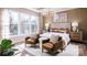Spacious bedroom with large windows, two accent chairs, and hardwood floors at 4165 Eastover Glen Rd # 0337, Charlotte, NC 28269
