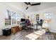 Bright home office features large windows and a dedicated workspace at 437 Brevard St, Statesville, NC 28677