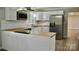 Bright kitchen featuring stainless appliances, butcher block countertops, and updated cabinetry at 6726 Lockhart Rd, Sharon, SC 29742