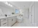 Modern bathroom with double vanity and soaking tub at 800 Landau Rd, Waxhaw, NC 28173