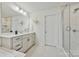 Clean bathroom, featuring a walk-in shower and vanity at 800 Landau Rd, Waxhaw, NC 28173