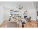Spacious living room with fireplace and large windows at 800 Landau Rd, Waxhaw, NC 28173