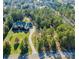 Luxury estate surrounded by dense forest and green lawns, offering unparalleled privacy and beauty at 9809 Saddle Ave, Waxhaw, NC 28173