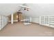 Large bonus room offering abundant storage and ceiling fans at 106 Patrick St, Gastonia, NC 28054